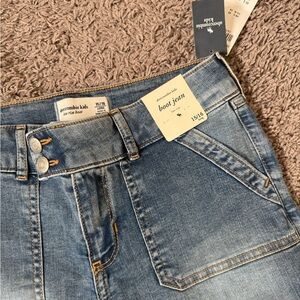 abercrombie kids faded blue boot-cut jeans NWT 15/16